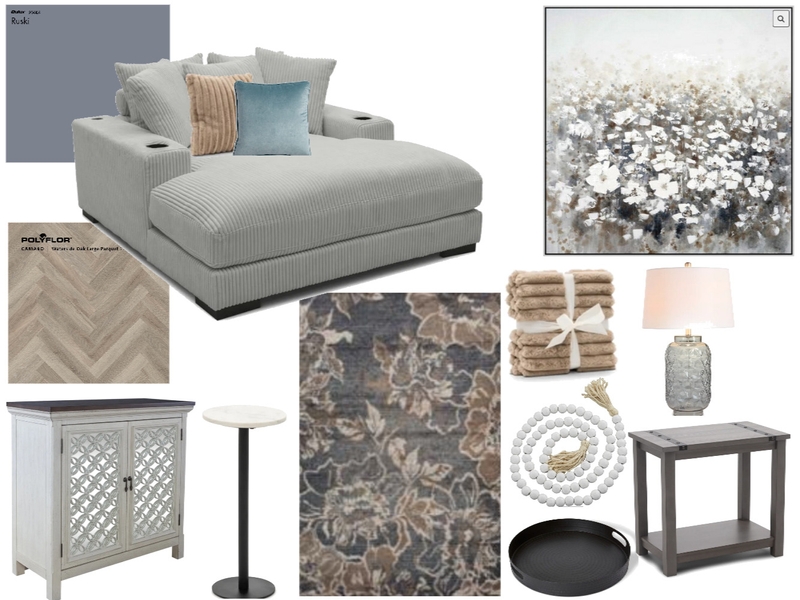 Haven Chaise Grey Interior Design Mood Board by Beverly Zaske