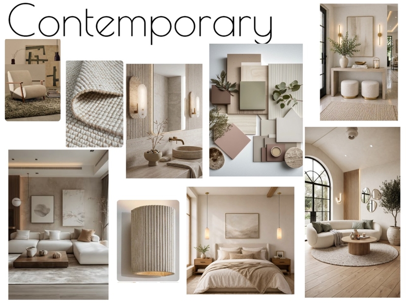 contemporary 2 redesign Interior Design Mood Board by Pink_trm@hotmail.com