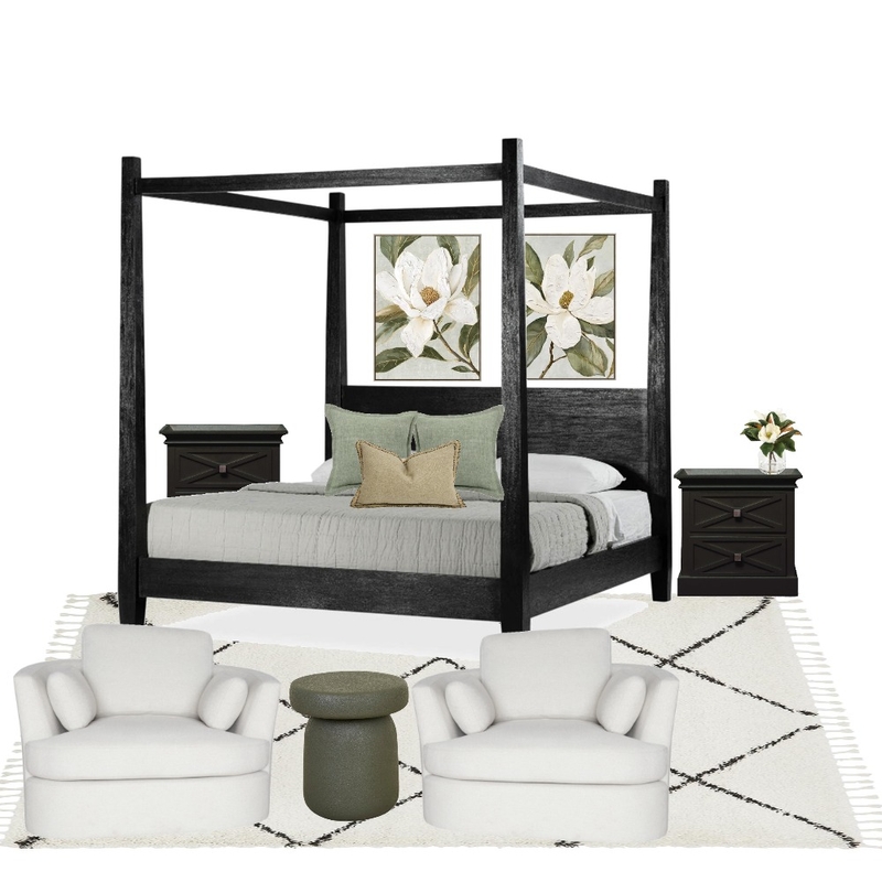Main Bedroom Interior Design Mood Board by Sam’s Styled Living