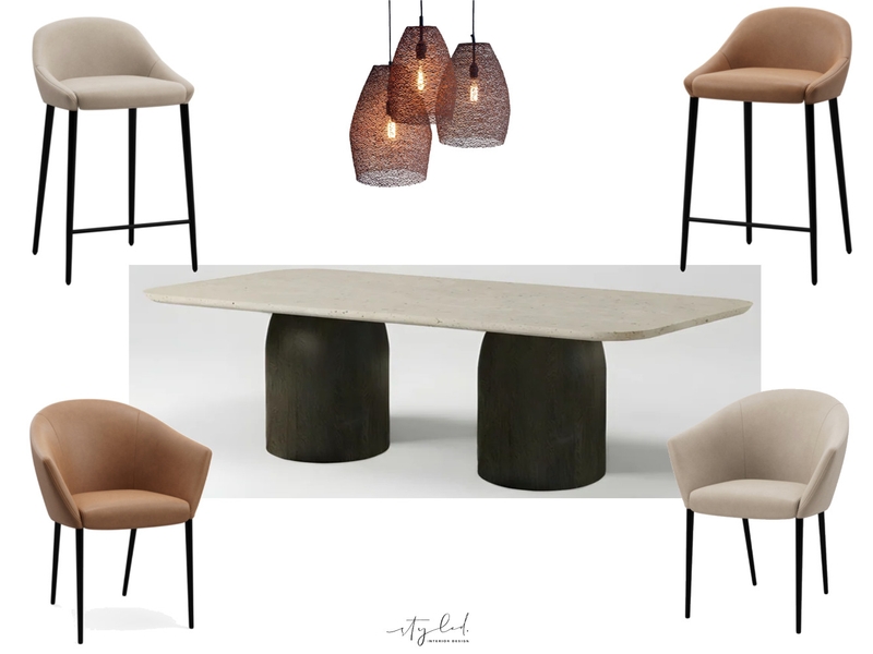 Mills Dining Concept Interior Design Mood Board by Styled Interior Design