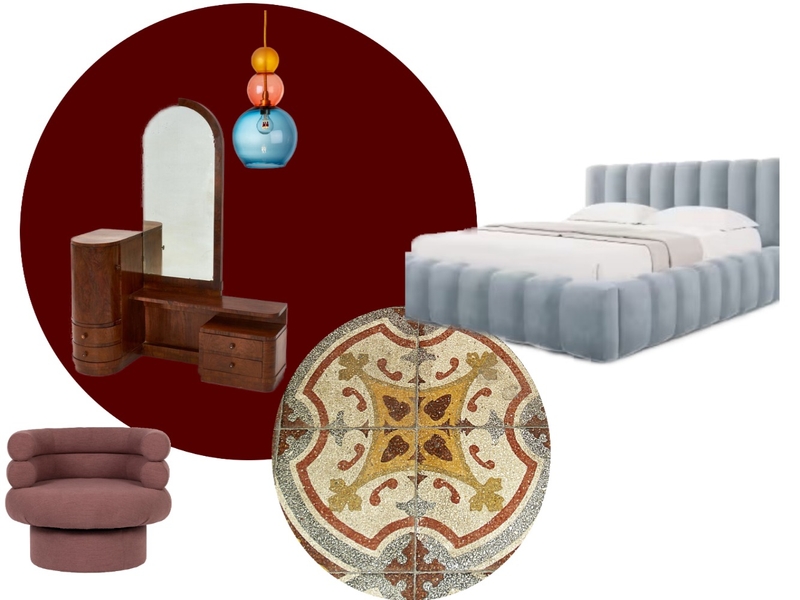 1930s - Bedroom Interior Design Mood Board by G