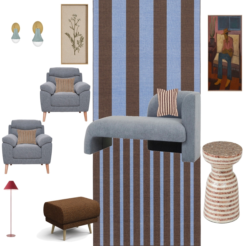 Blue Interior Design Mood Board by Joor Blue Interior Design Mood Board by Joor
