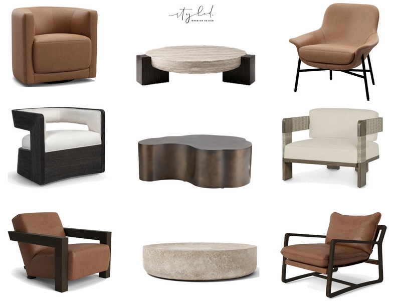 Mills Sitting Area Options Interior Design Mood Board by Styled Interior Design