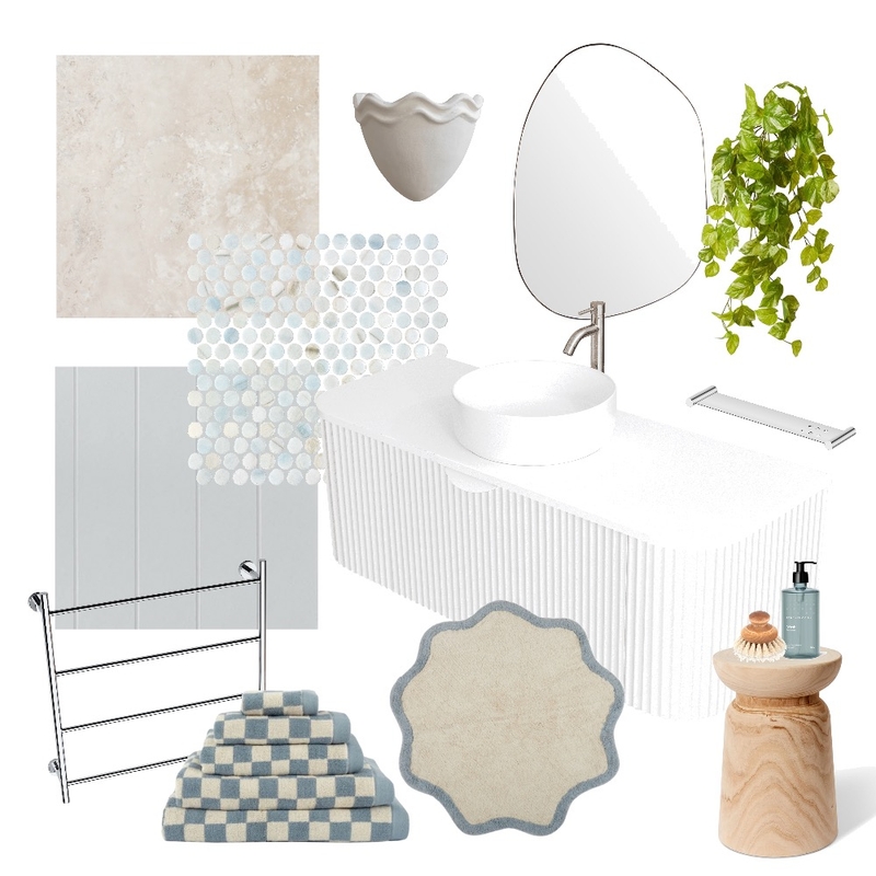 Modern Coastal bathroom aesthetic Interior Design Mood Board by Style Curator