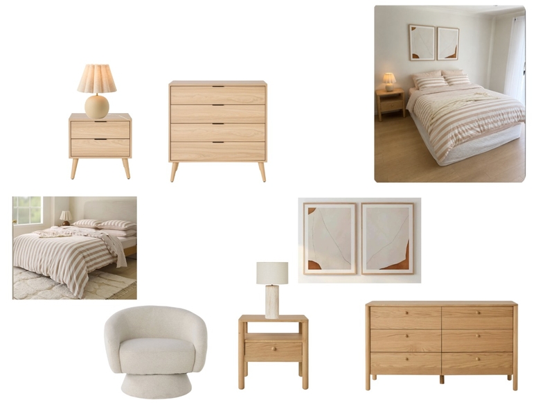 Shelley's Bedroom Interior Design Mood Board by IIDR Interior Design