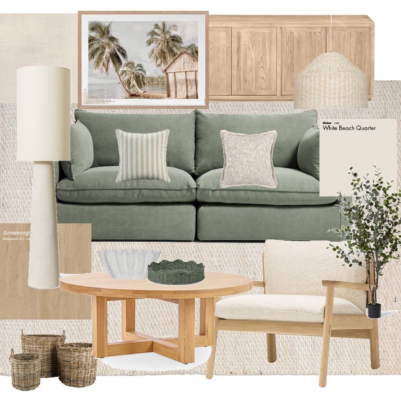 Coastal Living Room Interior Design Mood Board by Kate.bajrovic@gmail.com