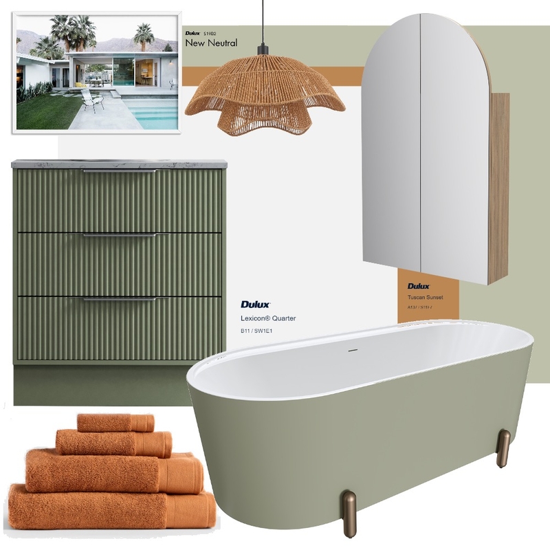 Groovey Greens Interior Design Mood Board by NattyJane13