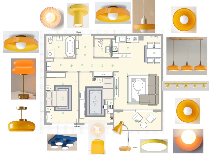 rasvjeta Interior Design Mood Board by ninat19