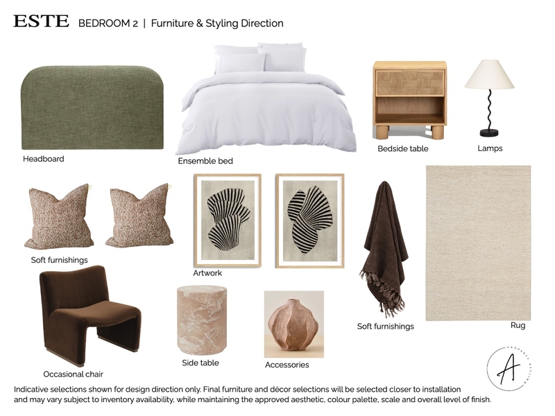BEDROOM 2 Interior Design Mood Board by BeckieChamberlain