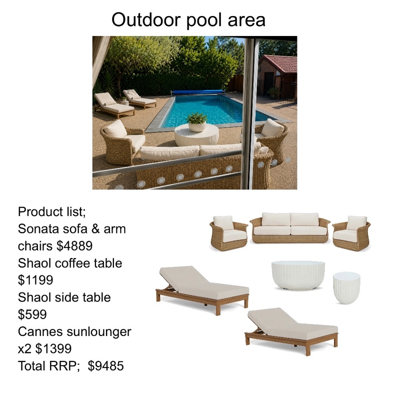 Pool area Interior Design Mood Board by sarahyoungccc@gmail.com