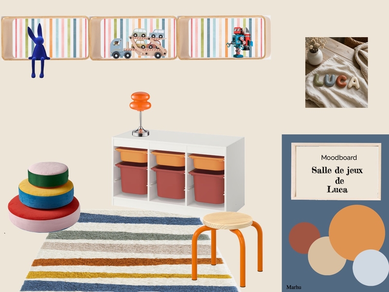 Salle de jeux de Luca Interior Design Mood Board by Marhu