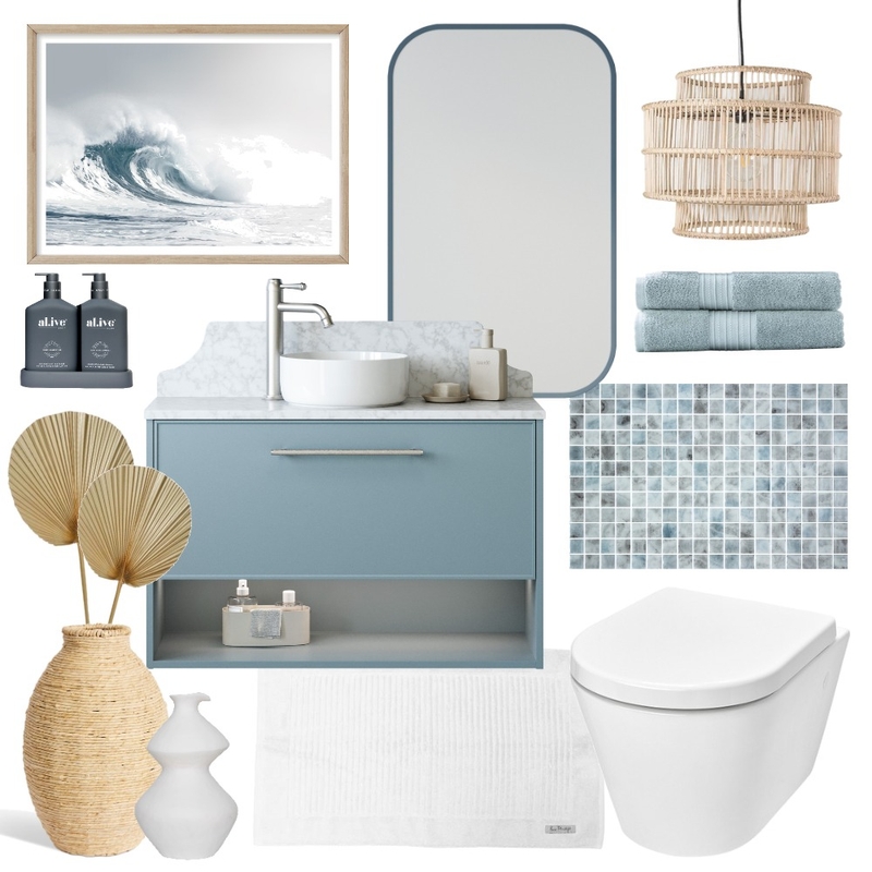 It Comes in Waves | Karlie with Jazz Arch Frame Mirror Interior Design Mood Board by Timberline