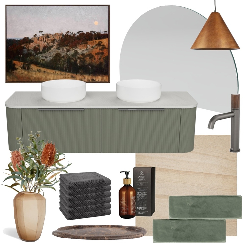 Outback Plains | Santos with Melody Mirror Interior Design Mood Board by Timberline Outback Plains | Santos with Melody Mirror Interior Design Mood Board by Timberline