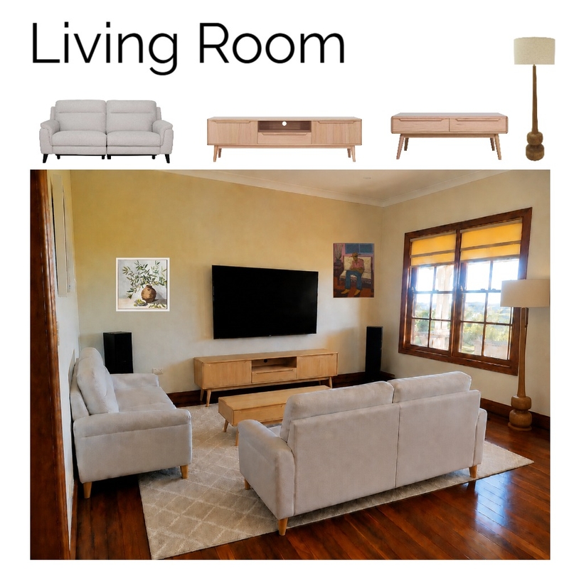 Living Room Interior Design Mood Board by Oz Design Furniture