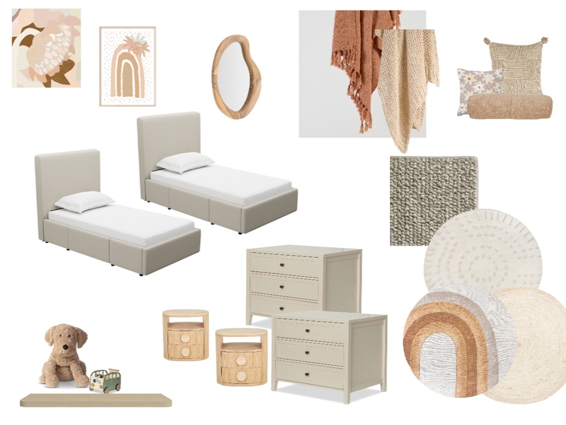 Kids Bedroom Interior Design Mood Board by carolynporteous