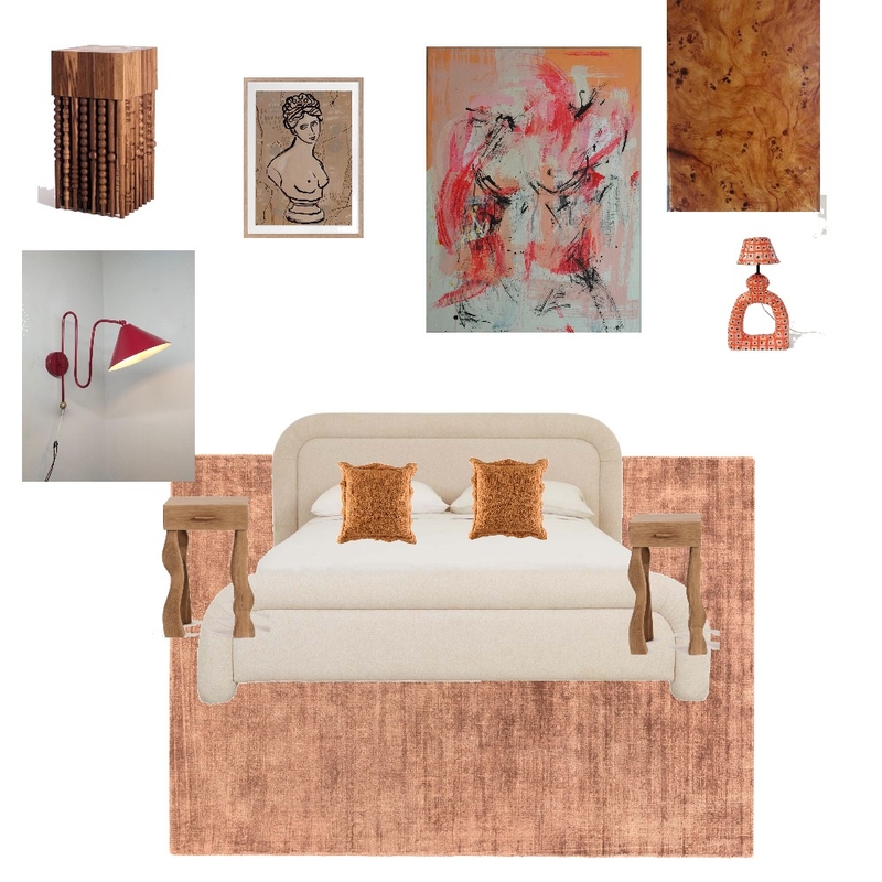 Bedroom Interior Design Mood Board by House of Flow