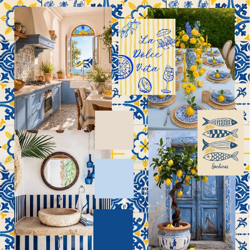 La dolce vita Interior Design Mood Board by Marhu