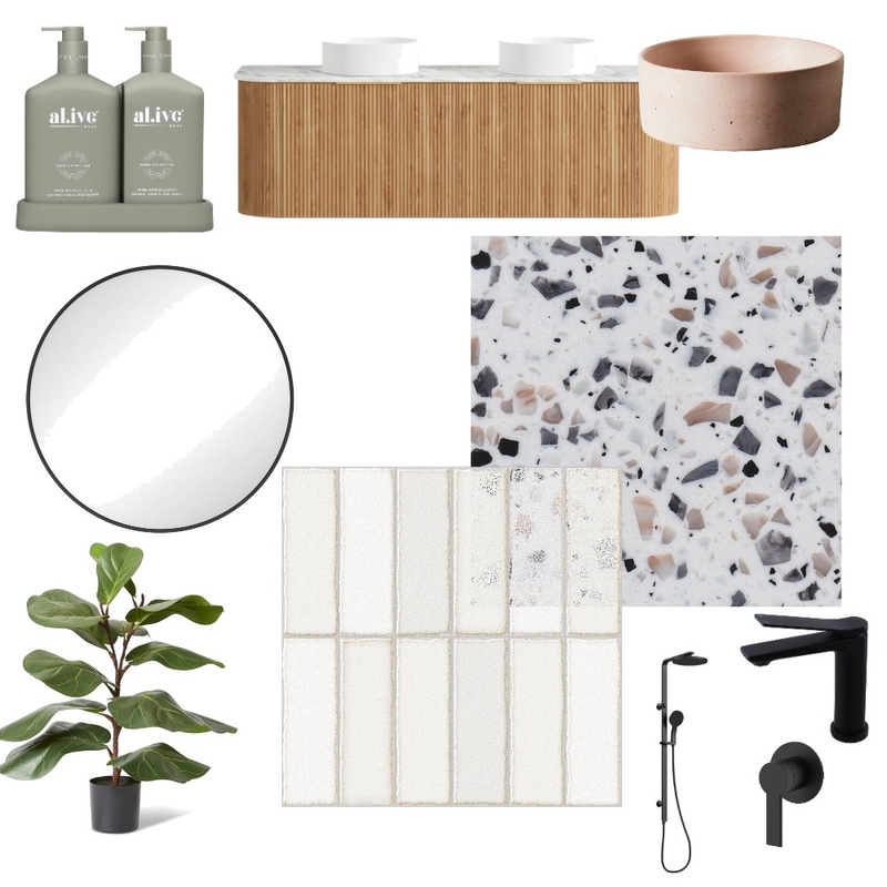 Bathroom Interior Design Mood Board by KC