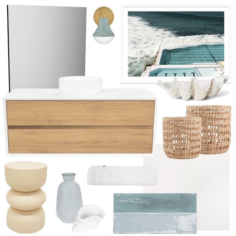 Lagoon Layers | Embrace with Georgia Mirror Interior Design Mood Board by Timberline