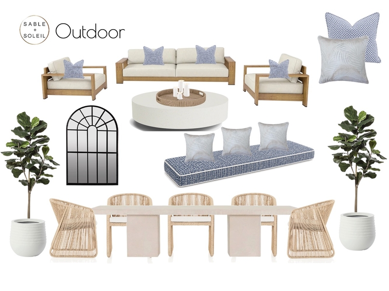 Outdoor Interior Design Mood Board by Sable + Soleil