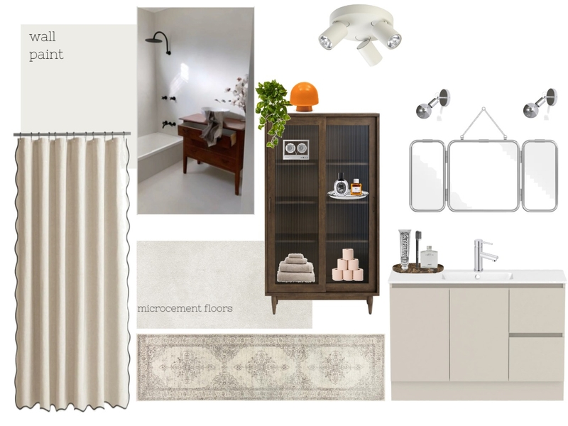 leanyer budget no demo bathroom Interior Design Mood Board by Sonya Ditto