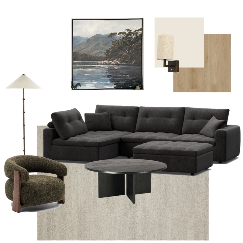 Bath St - Living Room Interior Design Mood Board by First Page Design