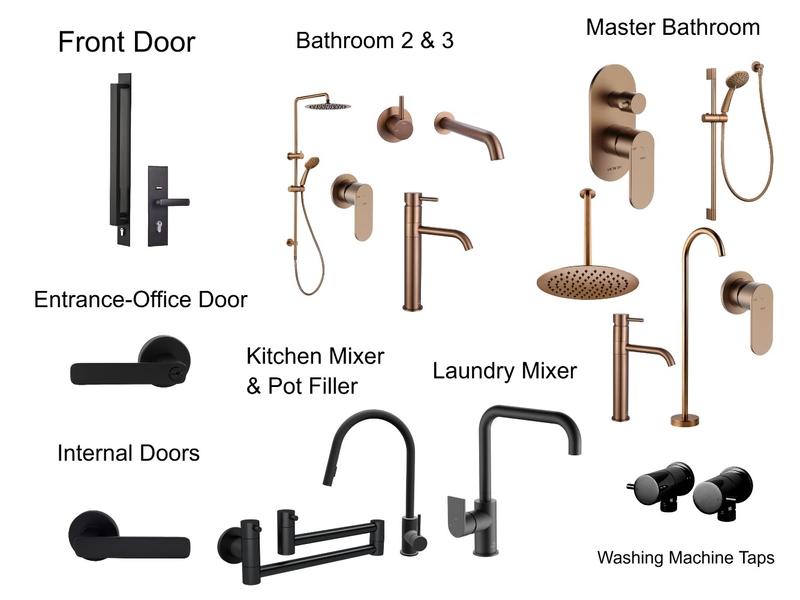 Hardware and Tapware Interior Design Mood Board by janeavard