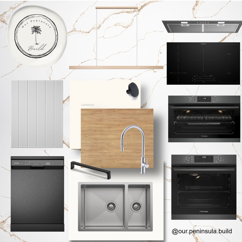 Modern Coastal Kitchen w/out writing 02 Interior Design Mood Board by Our Peninsula Build Modern Coastal Kitchen w/out writing 02 Interior Design Mood Board by Our Peninsula Build
