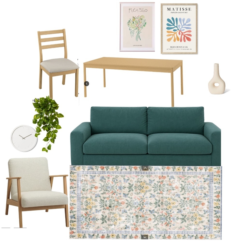 נועה ונדב שטיח צבעוני Interior Design Mood Board by Batya Rinsky