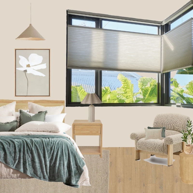 DC&B Cellular Blinds Bedroom Interior Design Mood Board by Jas and Jac