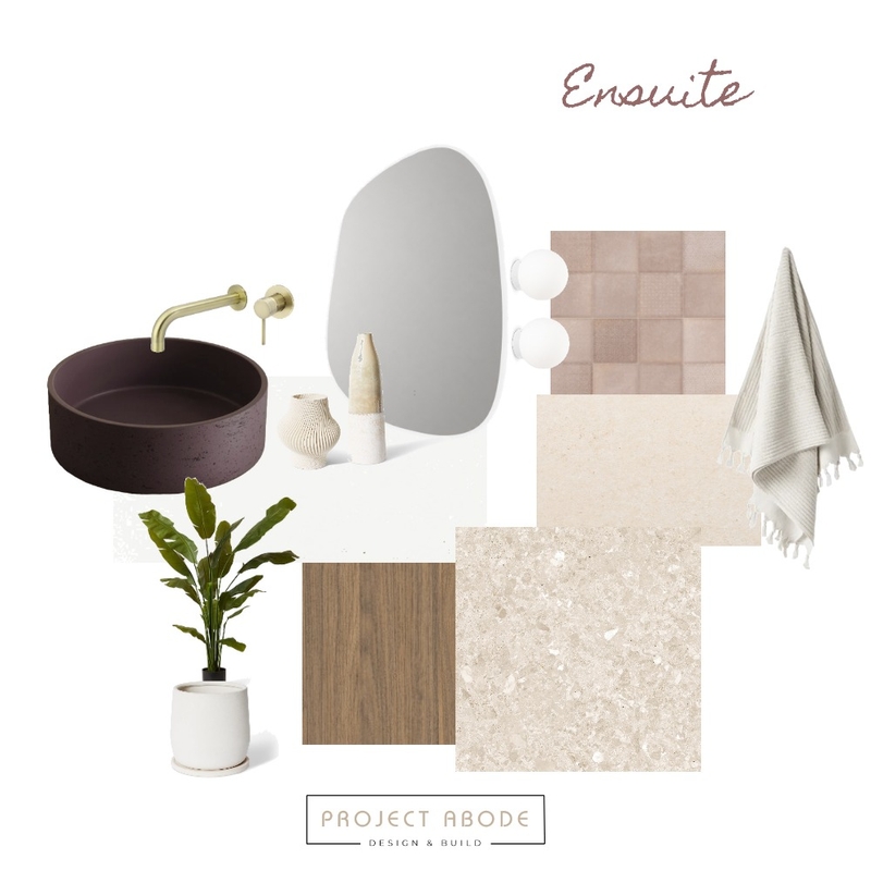 Terrazzo Ensuite Interior Design Mood Board by Project Abode