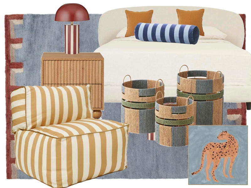 Lucas Room Interior Design Mood Board by Estudio Nómada