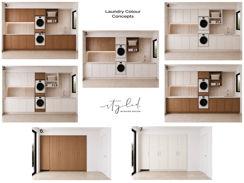Mangan - Laundry Colour Concepts Interior Design Mood Board by Styled Interior Design
