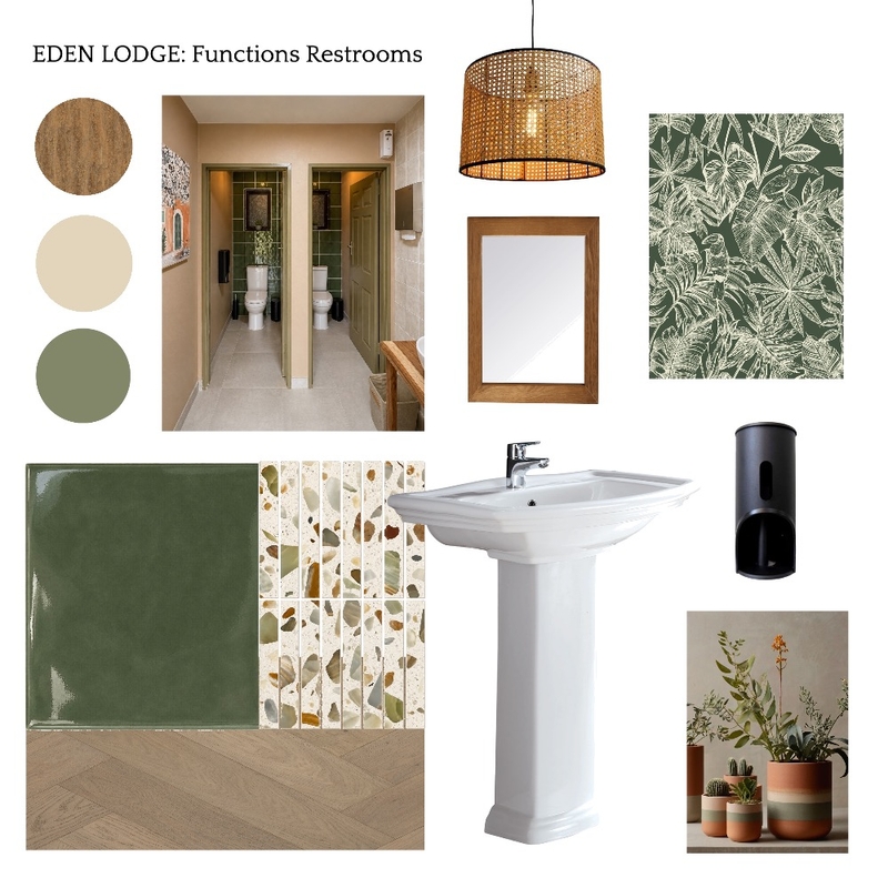 Fuctions Restroom Interior Design Mood Board by Tanya Gumbie Design Studio