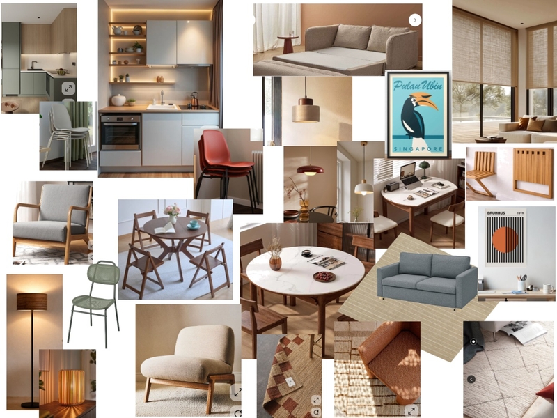 combined living dining with kitchenette Interior Design Mood Board by brooky0815@gmail.com