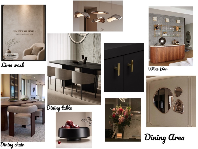 Mr Dada - Diningg Interior Design Mood Board by Oeuvre designs
