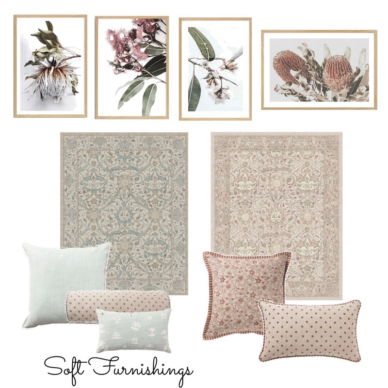 Soft furnishings for Como project Interior Design Mood Board by Jennypark