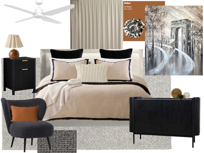 Module Nine Master Bedroom 2 Interior Design Mood Board by Embellish Interiors