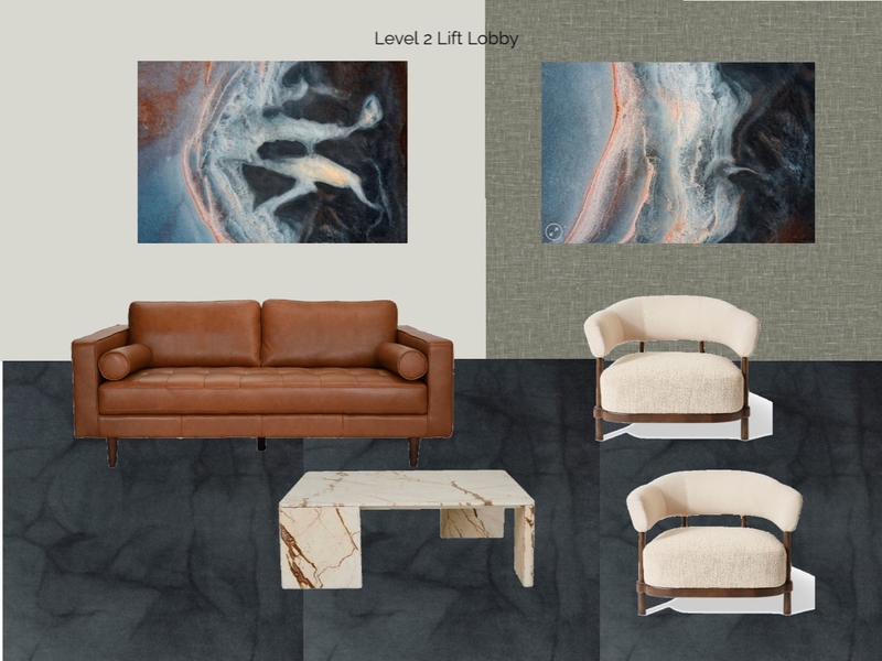 Level 2 lobby lounge Interior Design Mood Board by North Coast Style and Design