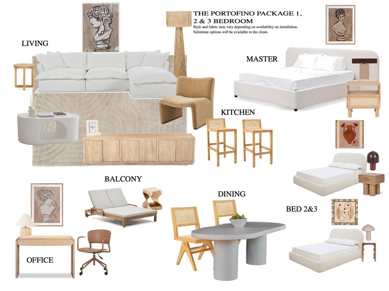 THE PORTOFINO package Interior Design Mood Board by Nueproperty THE PORTOFINO package Interior Design Mood Board by Nueproperty
