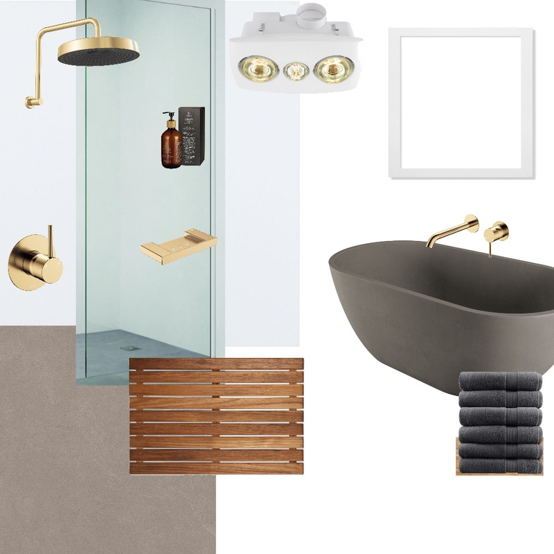Grey brass bathroom Interior Design Mood Board by allofuswithwings Grey brass bathroom Interior Design Mood Board by allofuswithwings