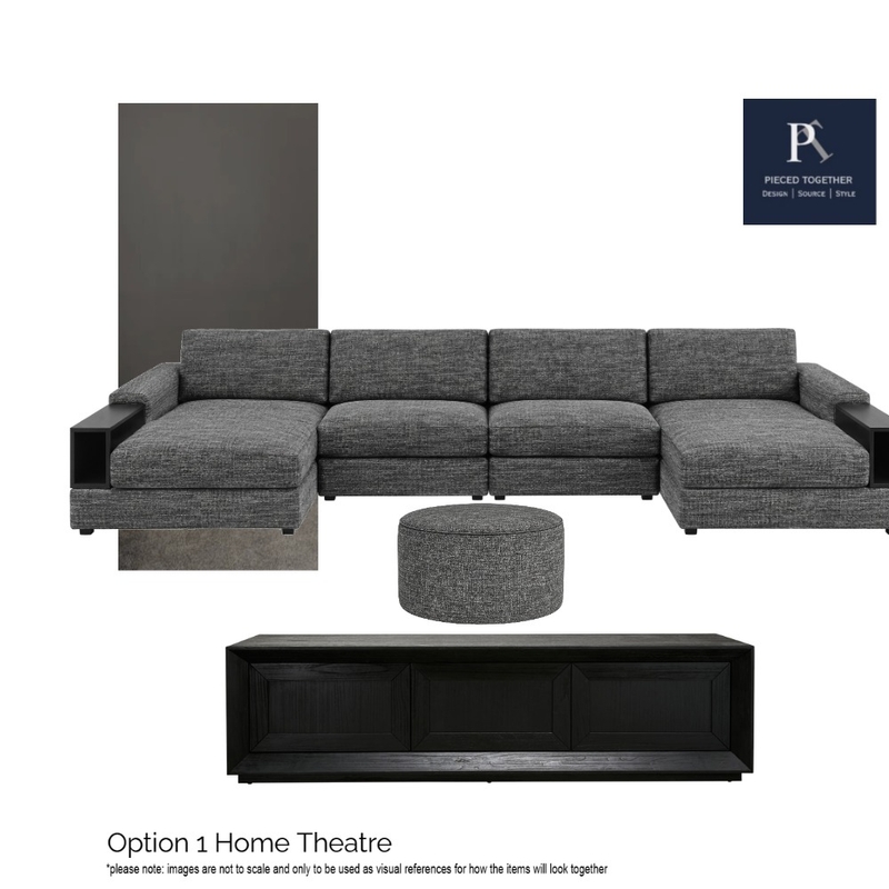 Option 1 Home Theatre Interior Design Mood Board by MaryV
