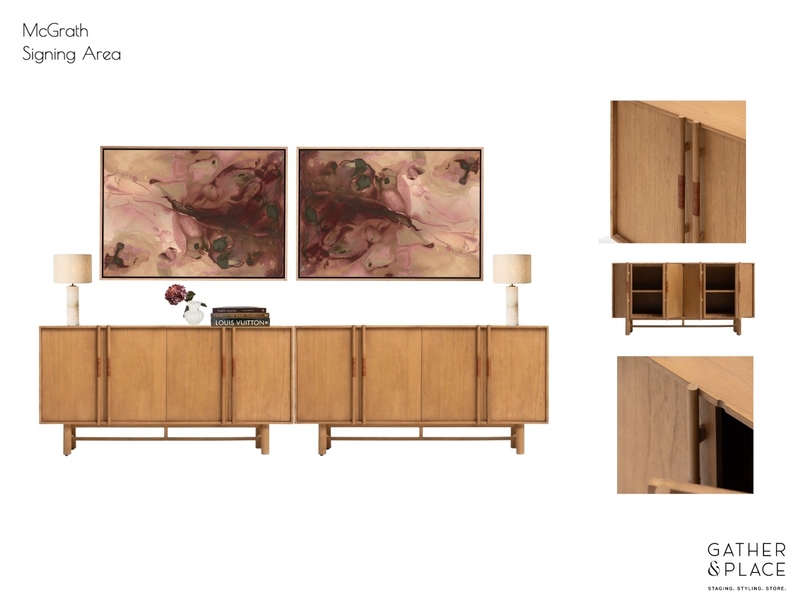 McGrath Signing Area Interior Design Mood Board by Gather & Place