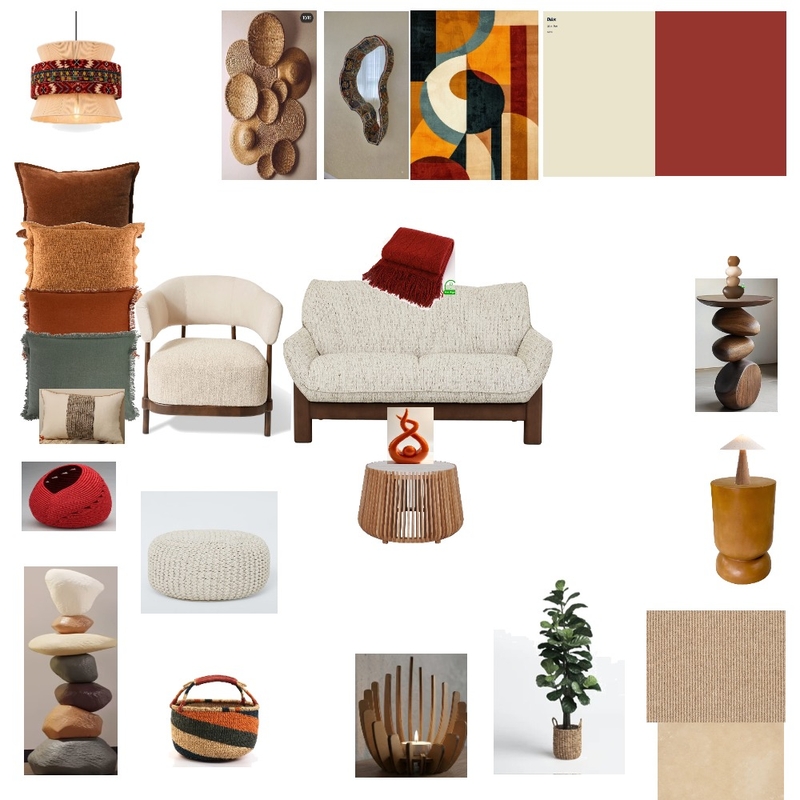 African Beauty Interior Design Mood Board by Nawal Elbadawi