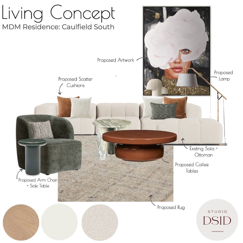 MDM Residence Interior Design Mood Board by DSID