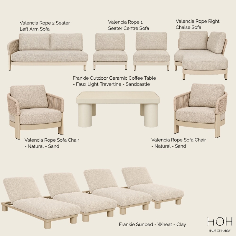 OUTDOOR LOUNGE-HOH Interior Design Mood Board by dimpleortega31