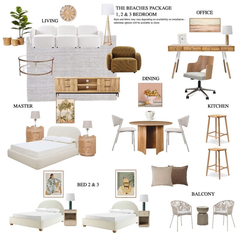 The Beaches Package Interior Design Mood Board by Nueproperty The Beaches Package Interior Design Mood Board by Nueproperty