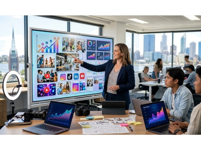 Smarter Social Growth for Modern Brands | Outsourcing Technologies Interior Design Mood Board by outsourcingtechnologies