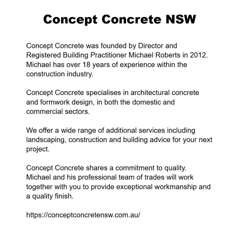 Concept Concrete NSW Interior Design Mood Board by Concept Concrete NSW