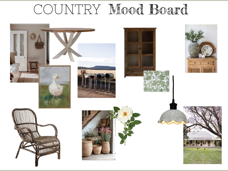 Country Mood Board Interior Design Mood Board by michaelahartwig@hotmail.com